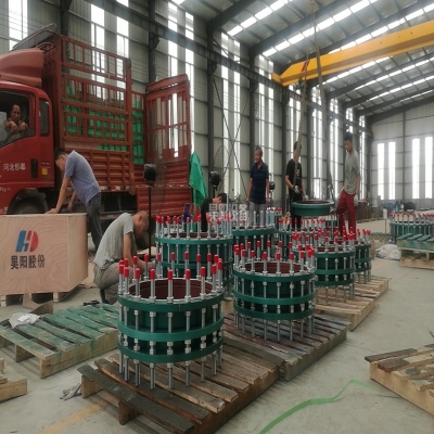昊阳伸缩器-又一车双法兰松套传力接头发往山东聊城