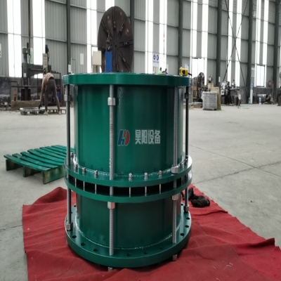 宁波老客户定制的双法兰限位伸缩器安装完毕，准备发货啦！